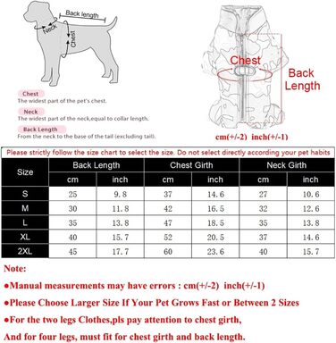 Водонепроникний зимовий одяг для собак, теплий одяг для цуценят з кільцем D, світловідбиваючий камуфляжний комбінезон для маленьких та середніх собак (наприклад, чихуахуа) (Blue,M)