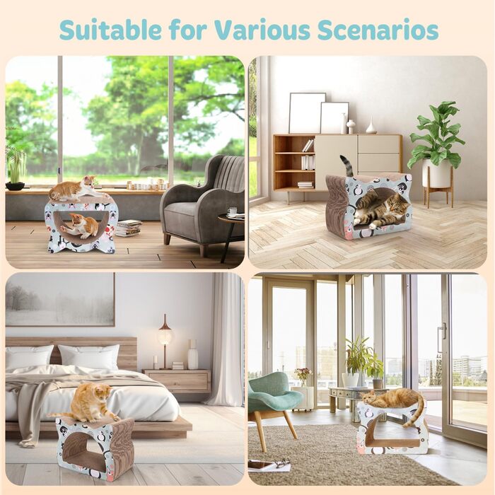 Кігтеточка для котів Nobleza з картону, дизайн 