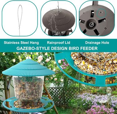 Годівниця для птахів Wildvögel від Dunnocks: годівниця для шпаків, зябликів, червоногрудих птахів