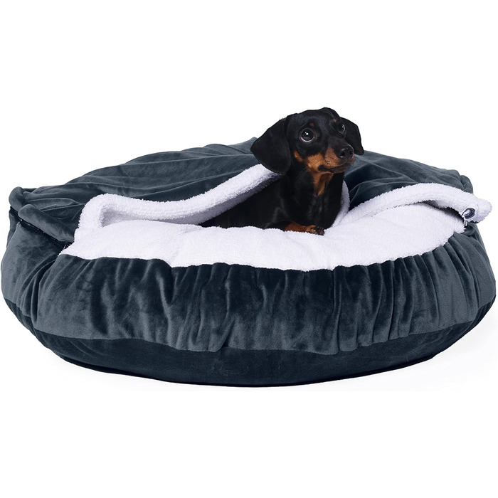 М'яке ліжко для собак Lous®, ліжко-будка, можна прати, для великих і маленьких собак та котів, котяче ліжко, знімний коврик