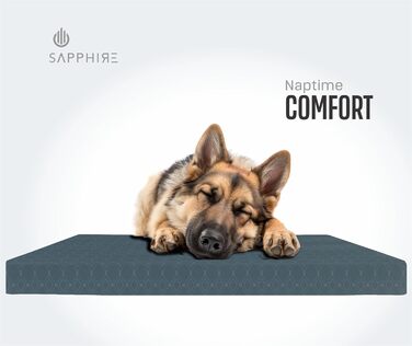 Водонепроникний килимок для собак у клітку, сертифікований FR, міцний, для вулиці, розмір L, 108 x 72 x 5 см, чорний