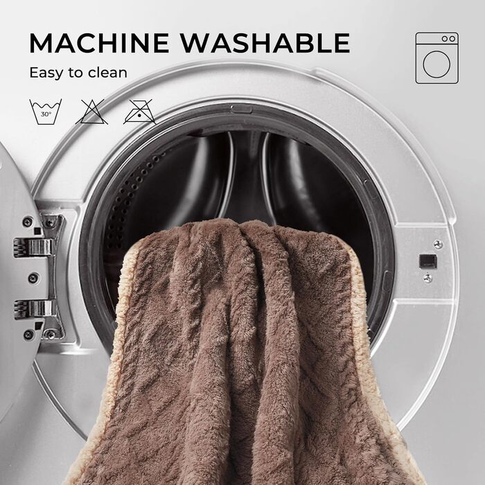 Водонепроникний коврик для собак Luciphia, миючий, для собак, котів, цуценят, теплий, м'який, з флісу Sherpa, для ліжка, дивана, канапи (102*145см, XL 145*216см)