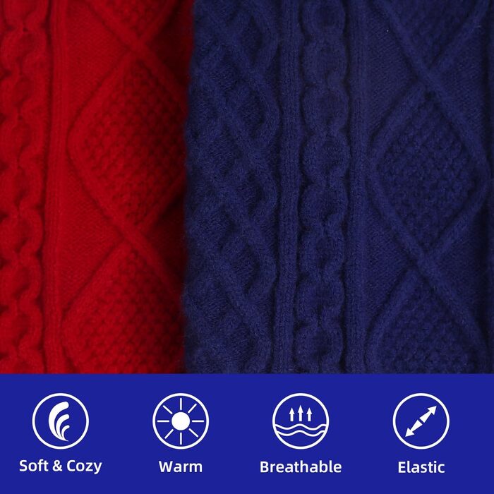 Світер для собак - теплий для чихуахуа, елегантний, з V-подібним вирізом, для маленьких, середніх та великих собак (синій, XS)