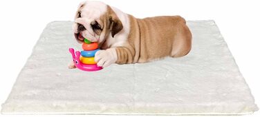 Килимок для собак середніх порід Ostlttyn 76x54 см - м'який, з неслизьким дном, бежевий