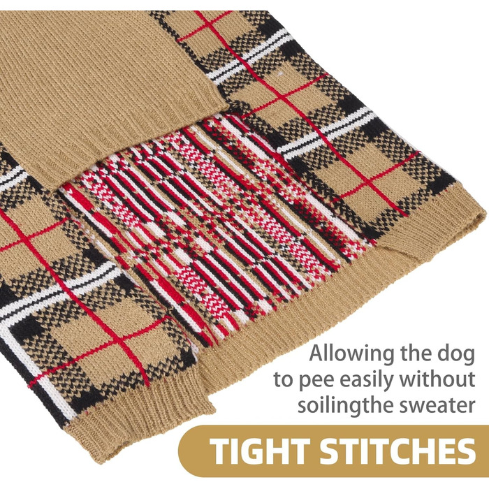 Пуловери для собак PUPTECK: теплі, класичні, з візерунком для великих, середніх та маленьких собак