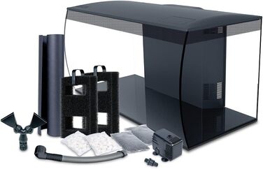 Великий нано акваріум Fluval Flex 123 л чорний