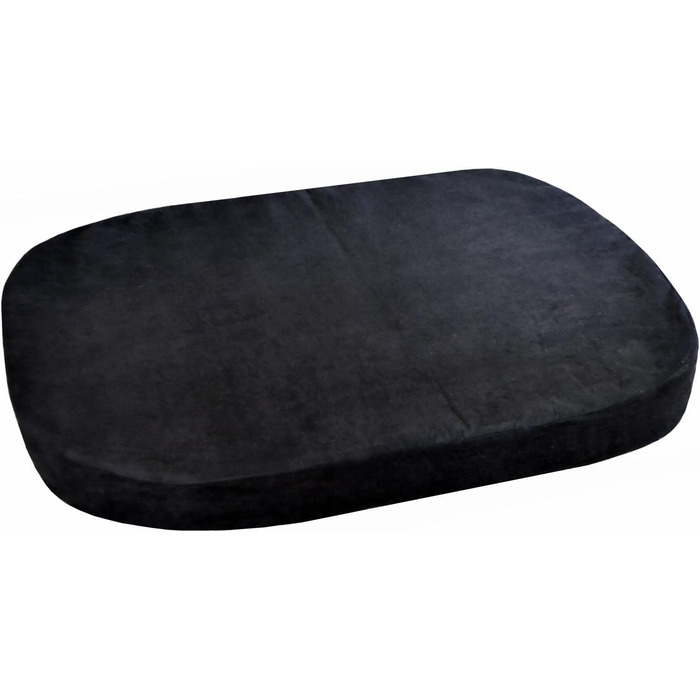 Ортопедичне ліжко для собак Tierlando® Pepper, ліжко-софа для собак, XL, велюр, сірий, 110 см, велике та м'яке