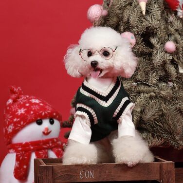 Теплий зимовий пуловер для собак та котів PETCUTE, зручний одяг для маленьких, середніх та великих собак, теплий зимовий одяг для тварин, подарунок для собаки або кота, червоний, розмір S