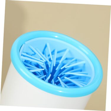 Електрична машинка для миття лап домашнім тваринам POPETPOP з USB-зарядкою (синьо-біла)