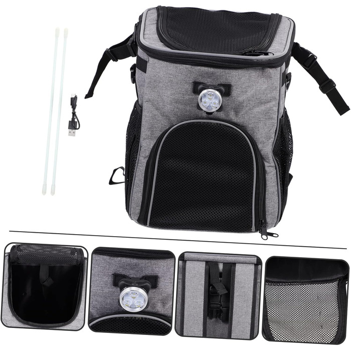 Сумка для перевезення тварин Milisten: складана переноска для собак та котів з високоякісного поліестеру