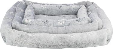 Крісло-лежанка для собак TRIXIE Nando, 60x50 см, сірого кольору, з м'якою наповнювачем, для середніх собак, антиковзаюче, 37845 L 50 x 60 x 9 см