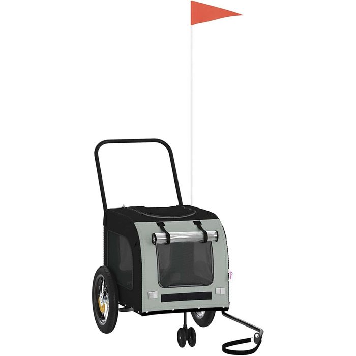 Навісник на велосипед для собак Oxford - сірий та чорний, водонепроникний, модель 93846