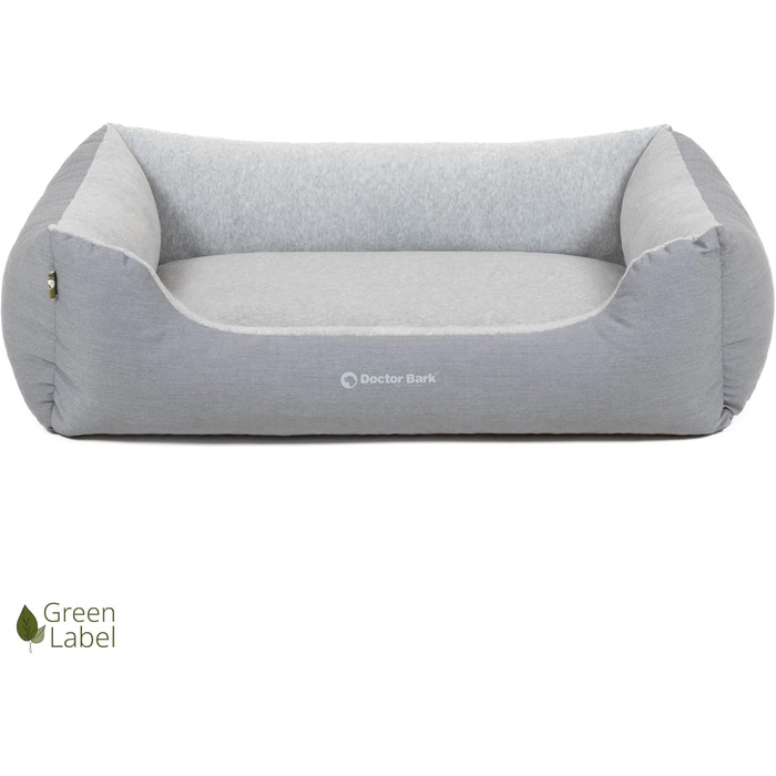 Килимок для собак Doctor Bark, плюшевий та м'який, середній, 86x65 см, сірий, Made in Germany