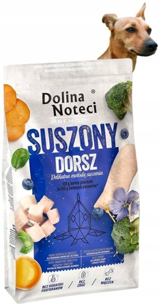 Преміум корм для собак Dolina Noteci з тріскою, 9 кг
