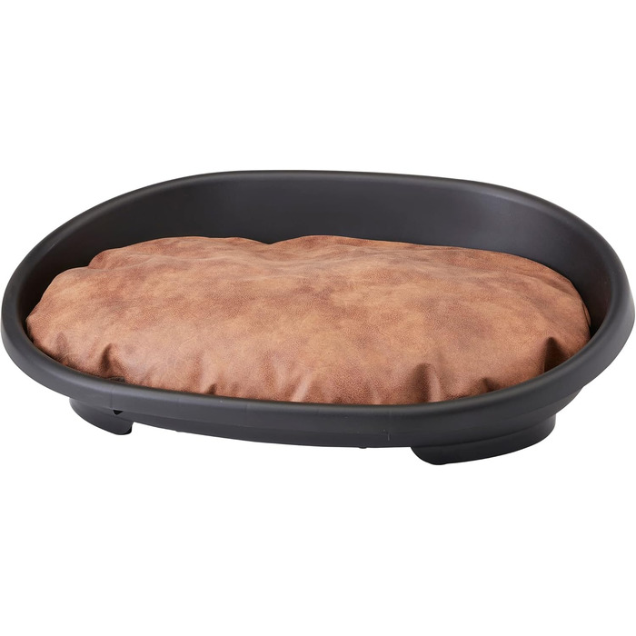 Ліжко для собак Savic Snooze, чорне, розмір L, 80x56x25 см