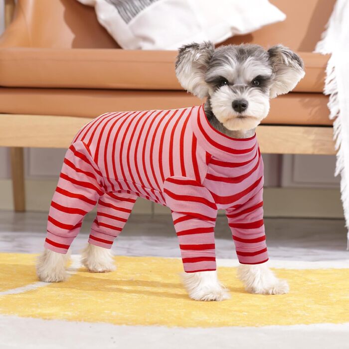 Піжама для собак після операції Kuoser, боді для собак після кастрації, боді для собак після операції (XXL, Рожевий, Зелений)