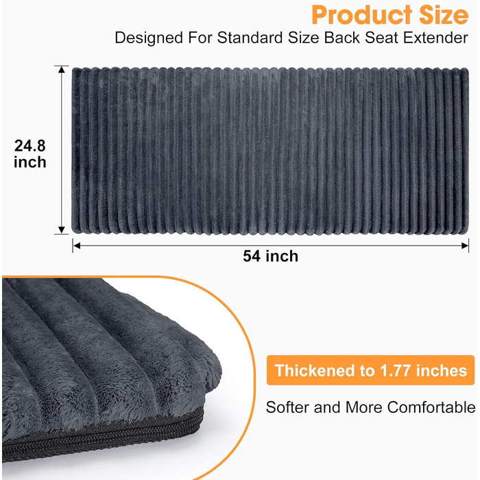 Килимок для тварин у машину FURTIME: захист заднього сидіння, неслизький, миючий, знімний чохол, підходить для собак, котів, SUV, легкових авто, вантажівок