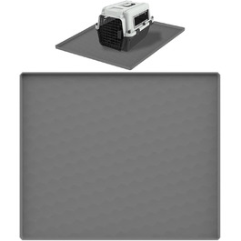 Килимок для годування собак, вологостійкий килимок під миску для тварин, великий силіконовий килимок з бортиком, 50 x 60 см, захист від бруду, килимок для цуценят