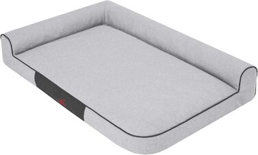 Лежанка для собак та котів, велика (XL) 100 x 66 см, колір сірий