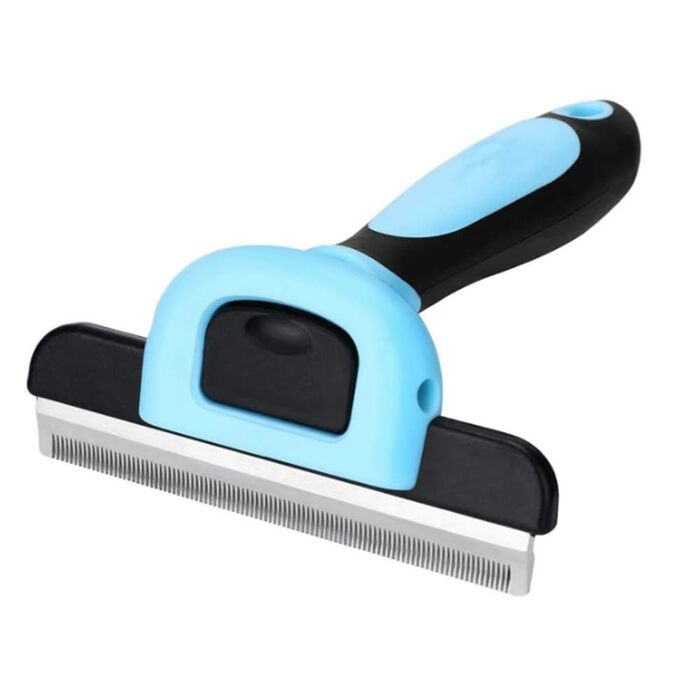 Щітка для собак, котів та коней, синього кольору - для видалення відмерлого волосся
