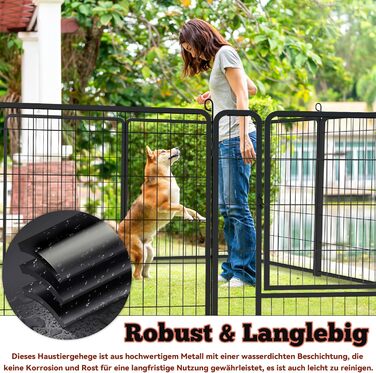 Вольєр для цуценят Froadp 6-TLG, 65 x 80 см: загон для собак, вольєр, огорожа, 6 елементів