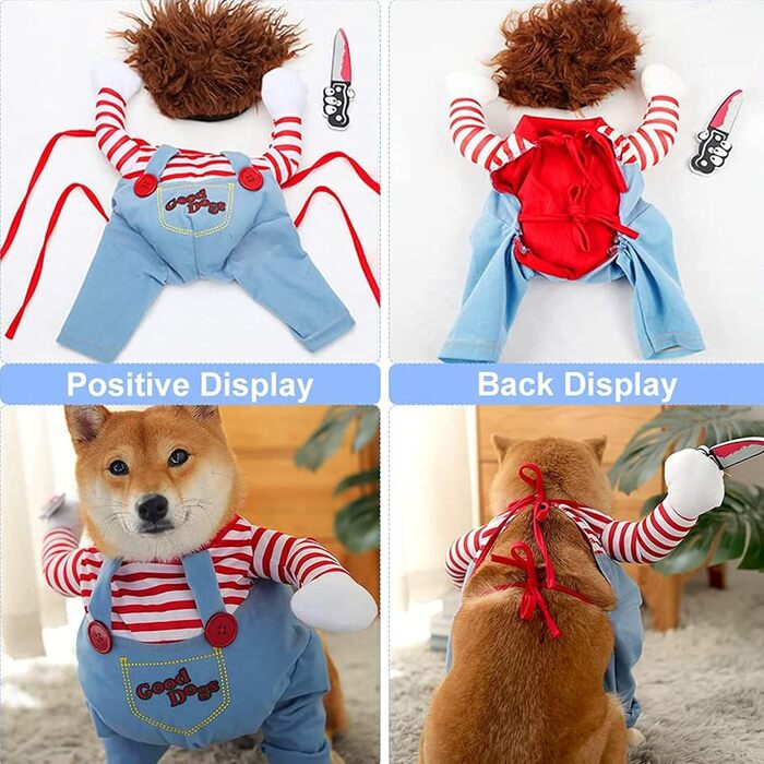 Костюм на Хелловін для собак: жахливий костюм для святкування, аксесуари та одяг для собак. Іграшки для рольових ігор, кумедні костюми для собак малого та великого розміру