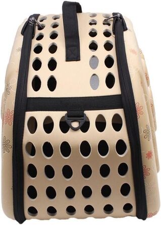 Транспортна переноска для собак та котів, комфортна, для подорожей на вулиці, середня, бежева