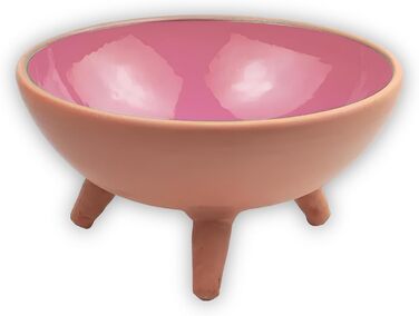 Керамічна миска для котів | Ручна робота | 2 шт. | Біло-сіра, фіолетово-біла