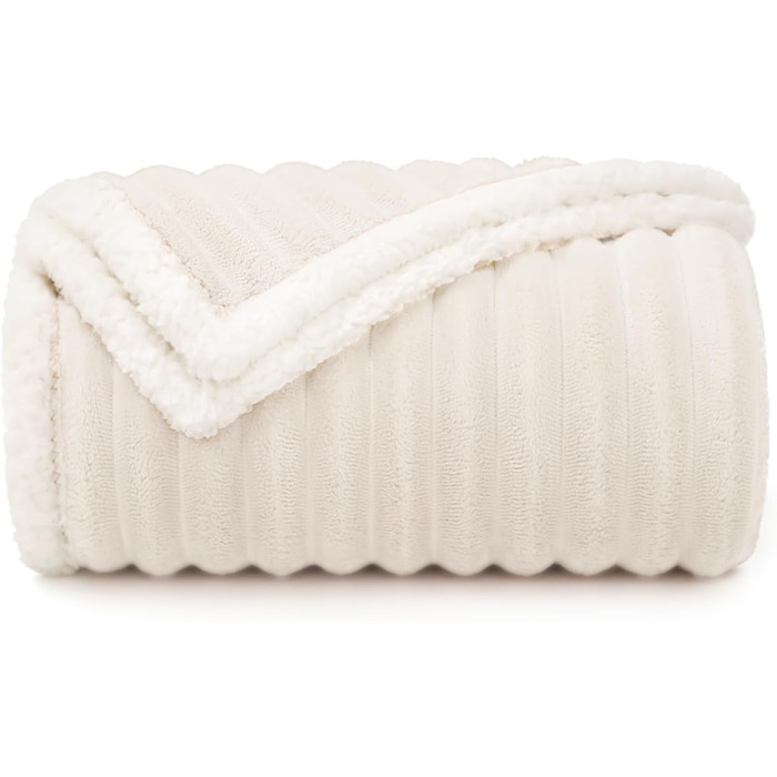 Водонепроникний коврик для собак та котів Luciphia, 100x145 см, Sherpa Fleece, захист ліжка, дивана, бежевий