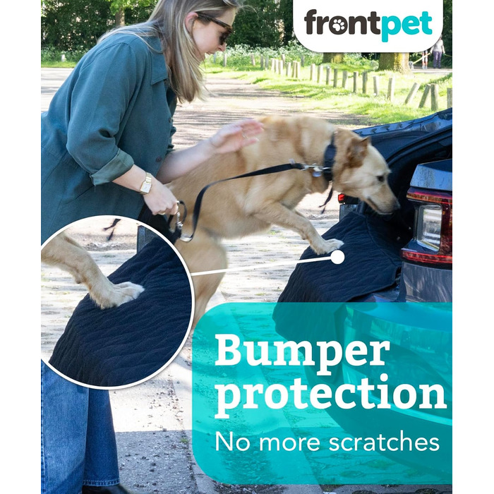 Захисний коврик у багажник для собак FrontPet, універсальний, чорний, великий (35'L x 40'W)