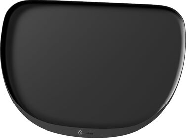 Підкладка під миску для котів DownyPaws, силіконова, 62 x 43 см, чорна. Захист від розливання, легко миється, BPA-free