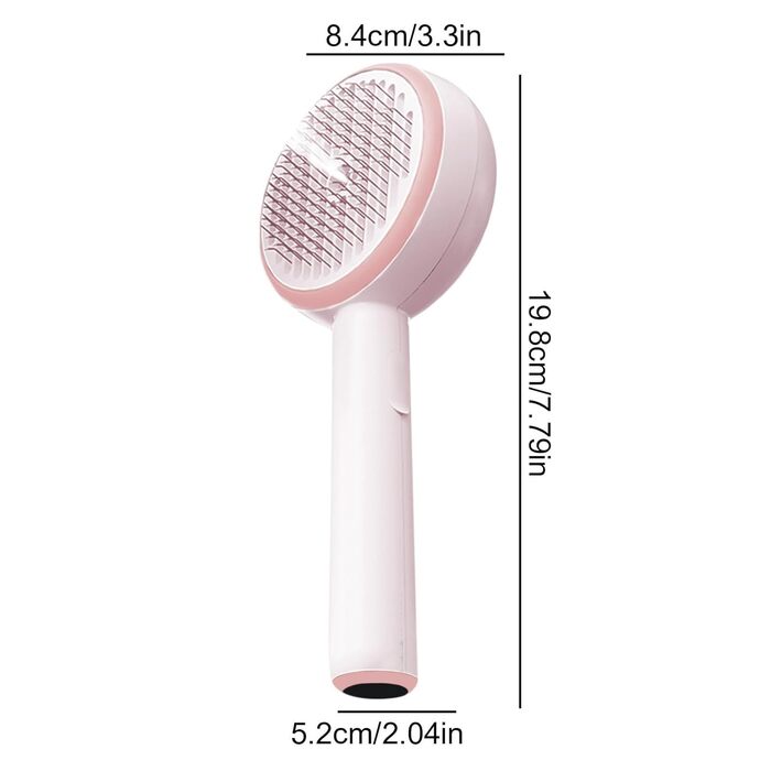 Щітка для догляду за котами з водою, для довгошерстих котів, рожева