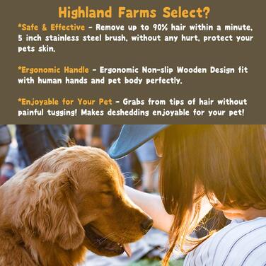 Інструмент для догляду за шерстю собак, котів та коней: ергономічна дерев'яна щітка для грумінгу, професійний гребінець для тварин, безболісний для короткої та довгої шерсті, видаляє бруд - 6,5 см (Д)