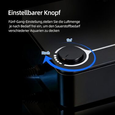 Повітряний компресор для акваріума Boxtech 10W, 4 виходи - тихий, регульований, для акваріумів 50-500л