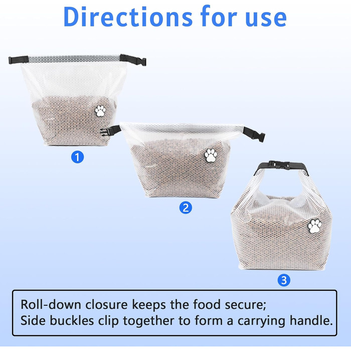 Набір для подорожей з кормом для собак, 2 шт, водонепроникний, 10 кг. Ідеально для кемпінгу, готелів для собак та подорожей