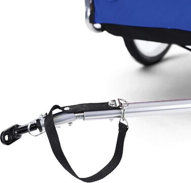 Причіп для велосипеда для собак, складний, блакитний/сірий, до 40 кг