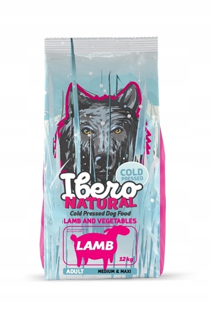 Сухий корм для собак Ibero Cold Pressed Adult M/L Ягнятина, 12 кг