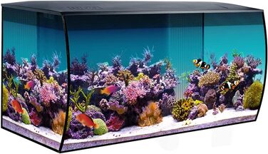 Великий нано акваріум Fluval Flex 123 л чорний