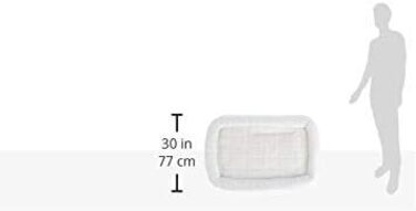 MidWest Homes for Pets QuietTime: Лежанка для собак з м'яким бортиком з флісу, 85 x 57 x 8 см, для переносок 91 см, середніх та великих порід