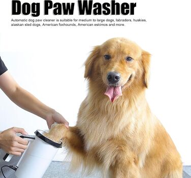 Автоматичний мийка лап для собак, портативна, розділена, ручна, перезаряджувана. Підходить для середніх та великих собак