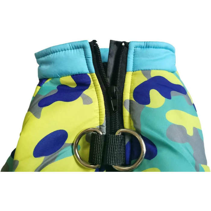 Тепла зимова куртка для собак: водонепроникна, для маленьких та середніх порід, чихуахуа, французький бульдог, мопс. Жовта куртка на клямках. Розмір S