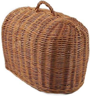 Транспортний кошик з плетива з подушкою 40x32x40 см, клітка для кота/собаки