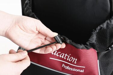 Сумка переносна Kerbl Fronttragetasche Vacation, 31 x 24 x 38 см, чорний/червоний