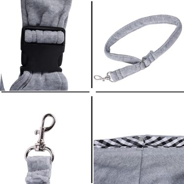 Сумка-слінг для тварин, переноска для котів та собак, зручна переноска на плечі (сірий)