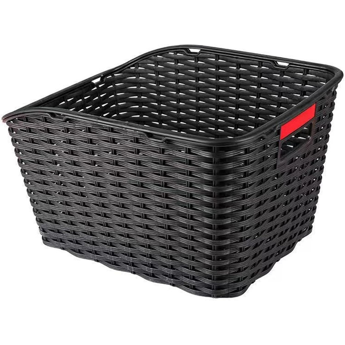 Велика плетена корзина для велосипеда: міцна, з ручкою та дзеркалом PP для сумок, тварин, овочів та м'ячів