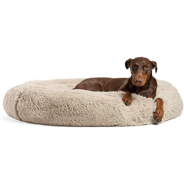 Кругле ліжко для домашніх тварин Maran Deluxe: зручне, м'яке, миється, для котів та собак, 70x70x18 см