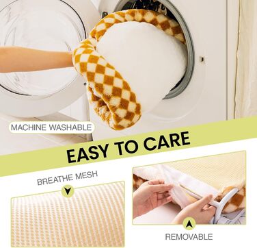 Крісло-гамак для котів EDAGNY - м'яке, розкладне, оранжеве, до 18 кг