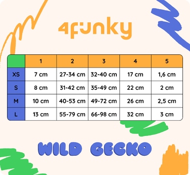 Шлейка Guard Comfort Wild Gecko від 4Funky | Регульована, для малих собак (розмір XS)