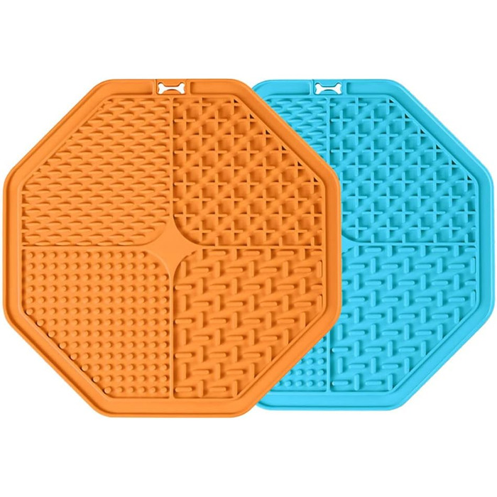 Лежанка-заспокійлива для собак з присосками (2 шт.) - блакитний та помаранчевий кольори