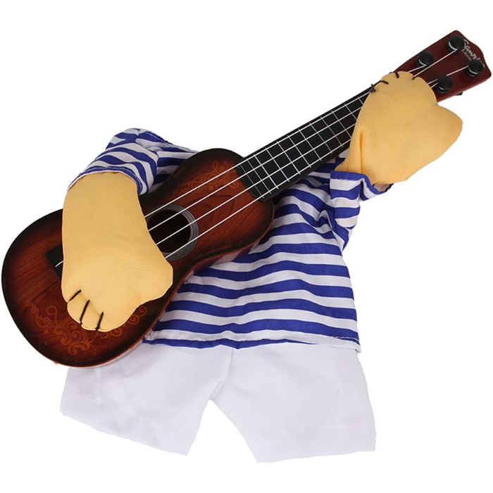 Костюм для собаки Ranvi: Гітарист, костюм для кота, карнавальний костюм для домашніх тварин, Хелловін, Новий рік, вечірка, Cosplay (L), синій, білий